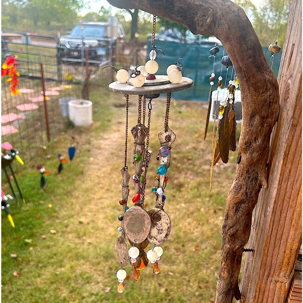 Artisan Hand Crafted Zen Intentions Garden Decor Chime